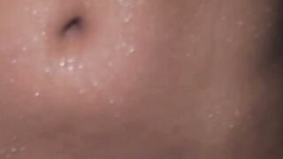 Erotic nubile babe Niemira feels her big tits while teasing