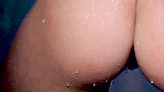 Erotic nubile babe Niemira feels her big tits while teasing