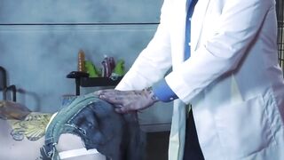 Dominant Dr Hugh Hunter anal breeds and fists gay bot Teddy Bryce