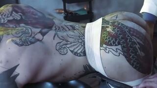 Dominant Dr Hugh Hunter anal breeds and fists gay bot Teddy Bryce