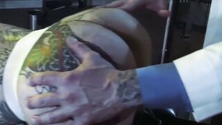 Dominant Dr Hugh Hunter anal breeds and fists gay bot Teddy Bryce