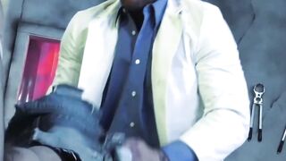 Dominant Dr Hugh Hunter anal breeds and fists gay bot Teddy Bryce