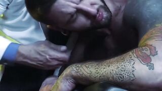 Dominant Dr Hugh Hunter anal breeds and fists gay bot Teddy Bryce