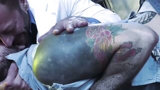 Dominant Dr Hugh Hunter anal breeds and fists gay bot Teddy Bryce