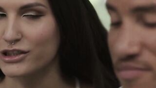 Skinny TS chick Zariah Aura analed by hard bigdick