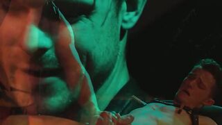 Helpless muscle jock Devin Grant endures the painful pleasure while being tied up