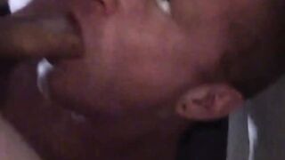 Handsome hunk gets to swallow many massive cock