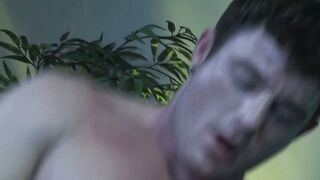 Handsome jock Brent Corrigan ass stretched after wet rimming