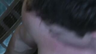 Handsome jock Brent Corrigan ass stretched after wet rimming