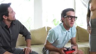 Stepmother Monique Alexander fucking in taboo threesome