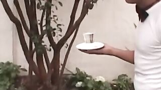 Cute latino amateur twink rides rock solid boner outdoors