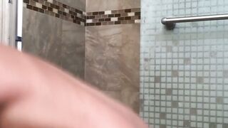 Petite Latino gay Roman Blake jerks off his load into hand