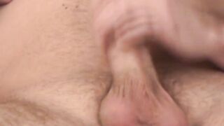 Super cute jock working on his cock with favorite toy