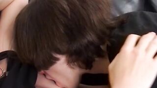 Cute young dudes have fun while trying ass drilling