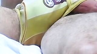 Handsome amateur Mark Woods masturbates and cums solo