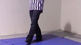Petite gays spar together hardcore and slowly strip naked