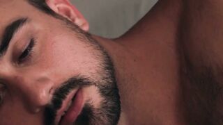 Mason Lear comforts blond stud with anal penetration