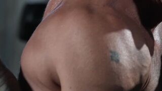 Muscle daddy Greg Dixxon destroys the ass of hunk Derek Kage