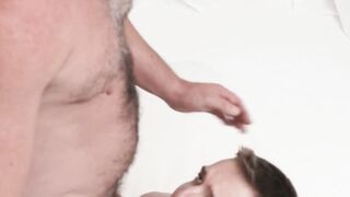 Sexy apprentice had his face cummed by DILF Master Weston
