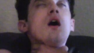 White twink moans out loud when penetrated