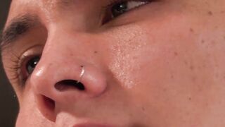 Kinky teen Dante Roman watches porn and masturbates solo