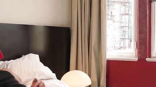 Kinky teen Dante Roman watches porn and masturbates solo