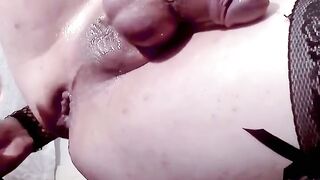 French Sissy Lolajtrav's Solo Session with Toys and Machine