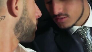 Classy hunk Sunny Colucci pounded doggystyle by businessman