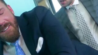 Big dick Alexander Muller fucks work buddy after hot rimming