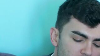 Big dick Alexander Muller fucks work buddy after hot rimming