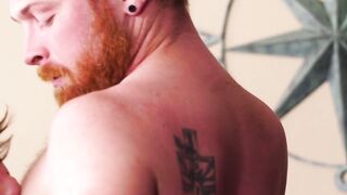 Otto Samson and Drew Dixon bareback after sixty nine rimming