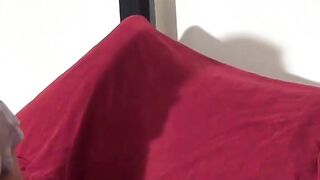 Lusty mature is tricked into showing her cock sucking skills