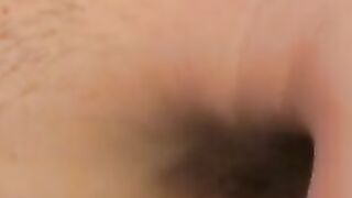 Mature American amateur cums on himself after jerking solo