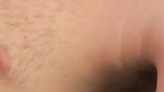 Mature American amateur cums on himself after jerking solo