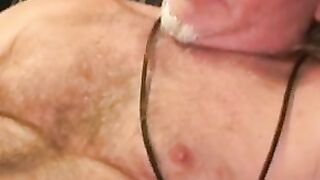 Mature blond amateur masturbates small cock solo and cums