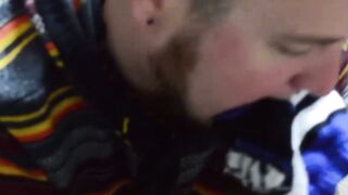 Feet licking and toe sucking with a dude going down on bear