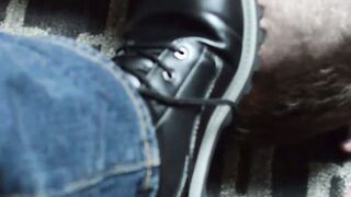Feet licking and toe sucking with a dude going down on bear