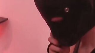 Latino twink likes being fucked hard while tied up in bed
