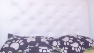 Pretty amateur Juan jerks off his big dick with two hands