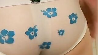 Young twink Joey Steels fills his underwear with hot cum
