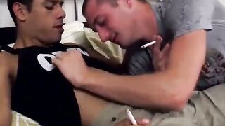 JD Phoenix goes to work sucking on Bobby Harts hung pole