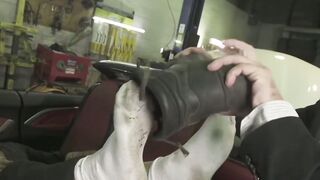 Hunk Manuel Skye sucks his buddies toes and licks his feet