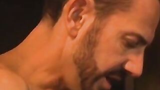 Interracial anal threesome with muscular big cocked hunks