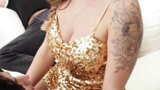 MILFs Natasha Nice and Kenzie Love indulge in a forbidden foursome with stepsons