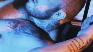 I mouth fucked and drilled beefy jock Davin Strong in the dungeon and he moans loudly