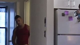 Handsome daddy Doug Jeffries was seduced by the pizza delivery guy into hole licking