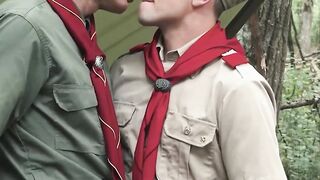 Newbie St.Michael makes out with Leader Logan and bangs him