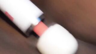 CURVY BLACK dbl D MILFS ALANAS BEST HITACHI SELF PLEASURE EVER!!!!