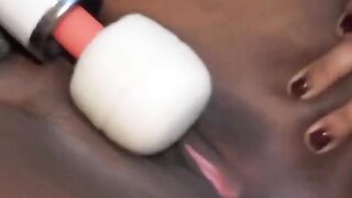 CURVY BLACK dbl D MILFS ALANAS BEST HITACHI SELF PLEASURE EVER!!!!