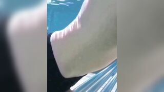 Moisa Robert was on a trip to the pool outside, outdoors, so he asked for an aquatic